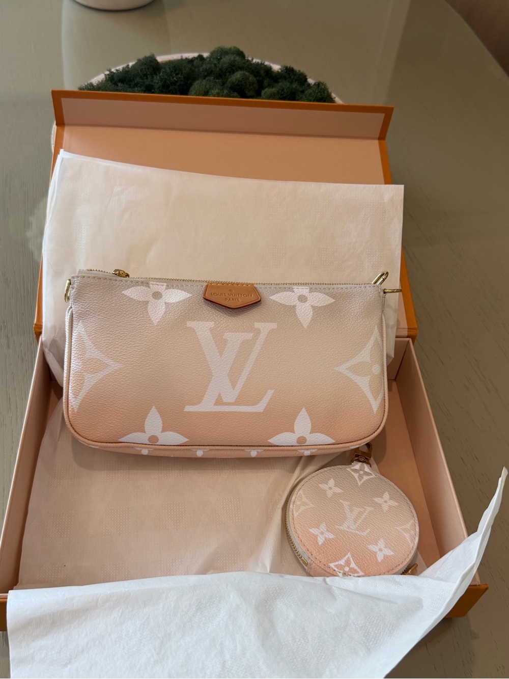 Louis Vuitton By the Pool Multi-Pochette Accessoires bag soft pink gradient